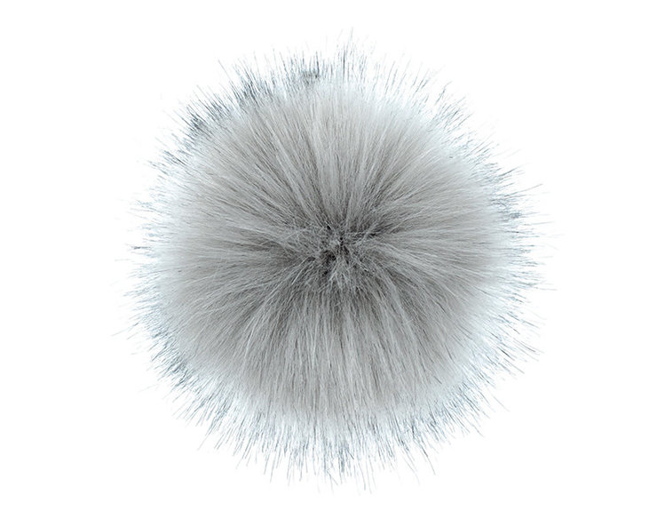 Rowan Faux Fur Pompom Steel (Grey)