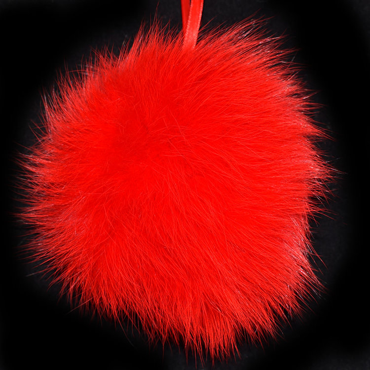 Fur Pompom (Red)