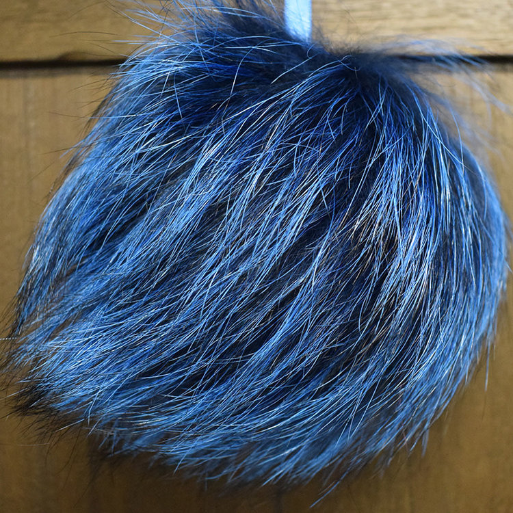 Fur Pompom (Electric Blue Fox)