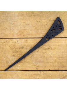 Carved Mahogany Shawl Stick