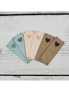 Katrinkles Heart Foldover Tag/Pastel