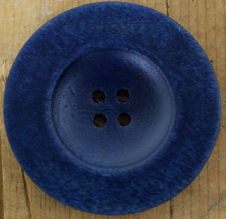 1 1/2" Blue Wood Saucer