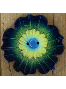 1 1/2" Green/Yellow Coconut Flower