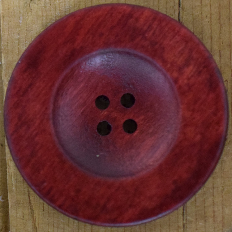1 1/2" Red Wood Saucer