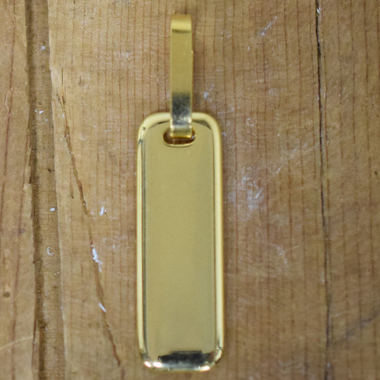 1 1/4" Brass Zipper Pull #542