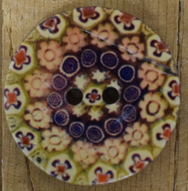 1 1/4" Coconut Floral Ring