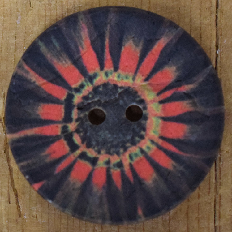 1 1/4" Coconut TyeDye Black