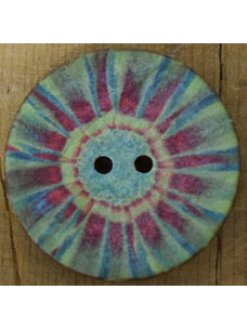 1 1/4" Coconut TyeDye Green