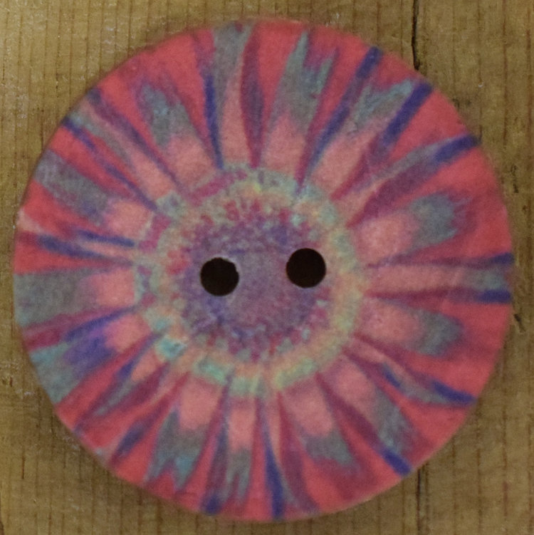 1 1/4" Coconut TyeDye Red