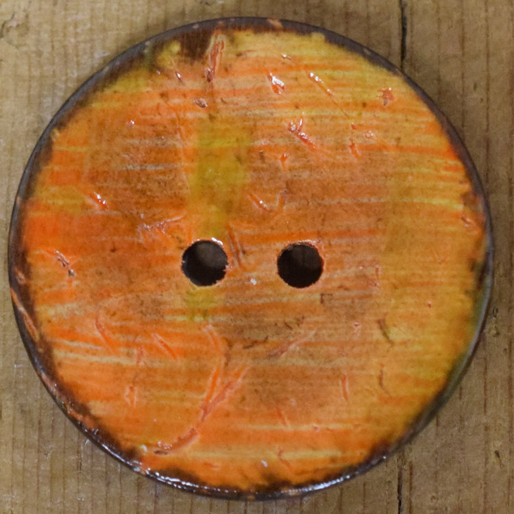 1 1/4" Orange Coconut Stria