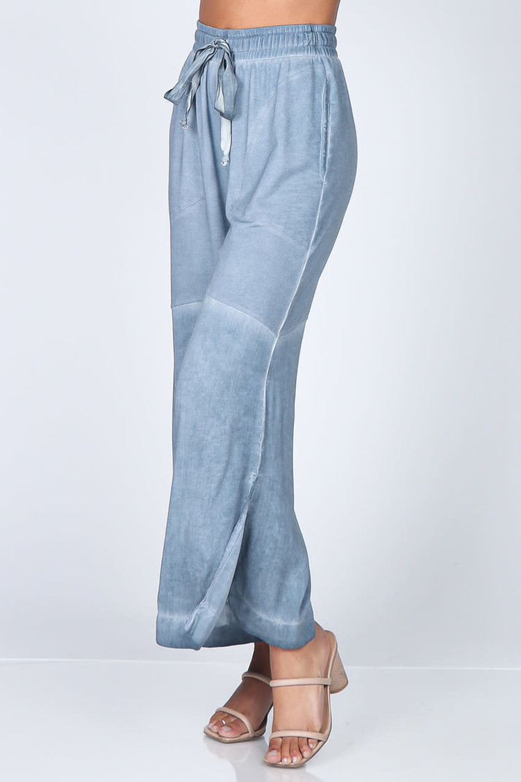 M. Rena Wide Leg Pants (Steel)