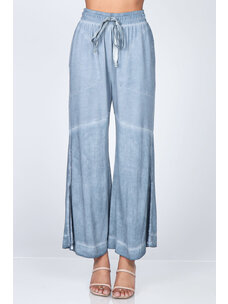 M. Rena Wide Leg Pants (Steel)