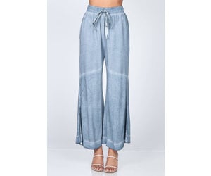 M. Rena Wide Leg Pants (Steel)