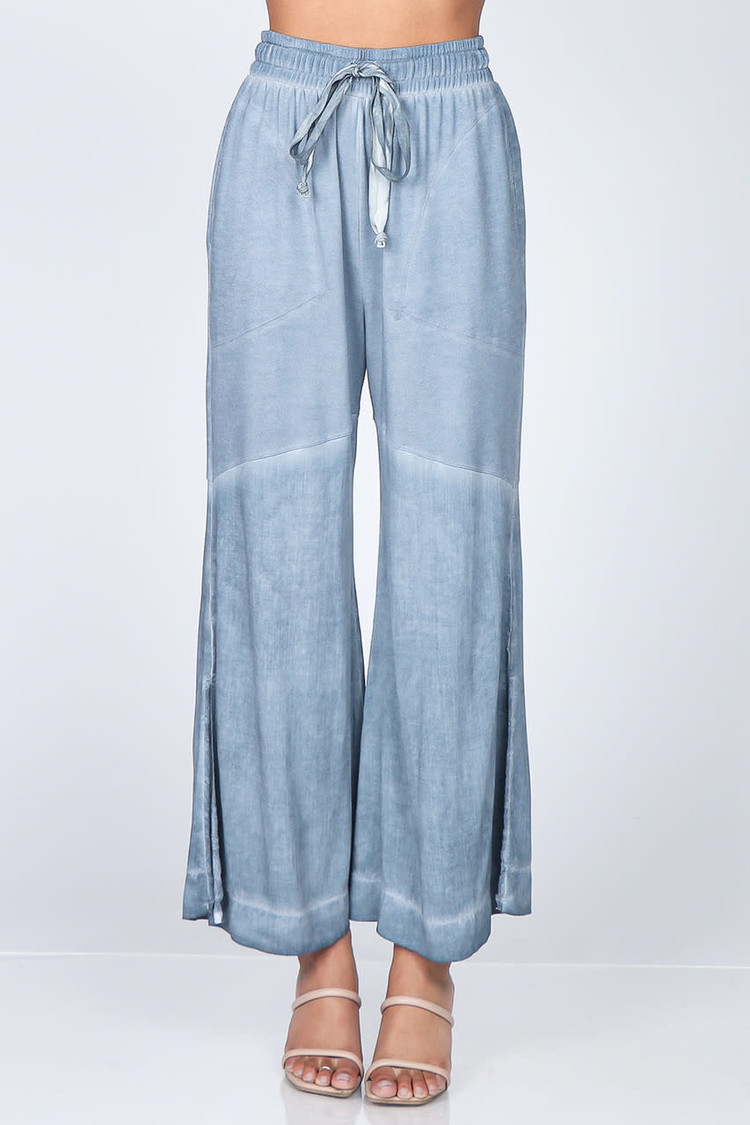 M. Rena Wide Leg Pants (Steel)