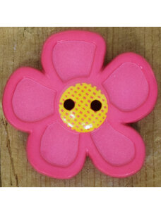 1 1/8" Hot Pink Flower #340555