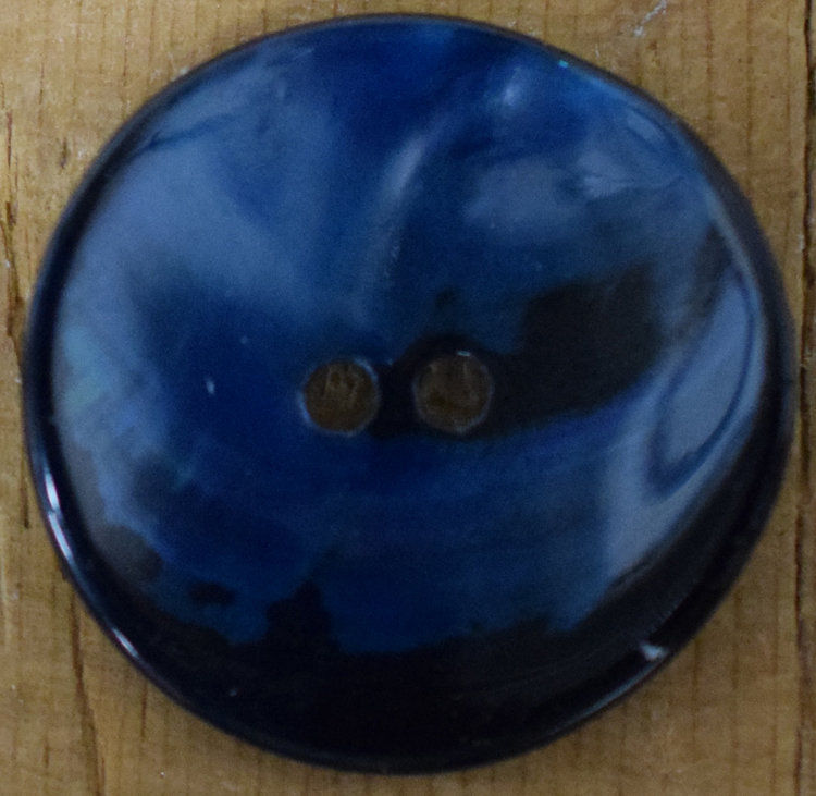 1 1/8" Teal Mussell Shell