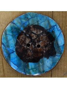 1 3/8" Blue/Brown Wood