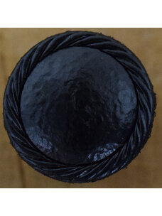 1" Black Leatherette #KK-3