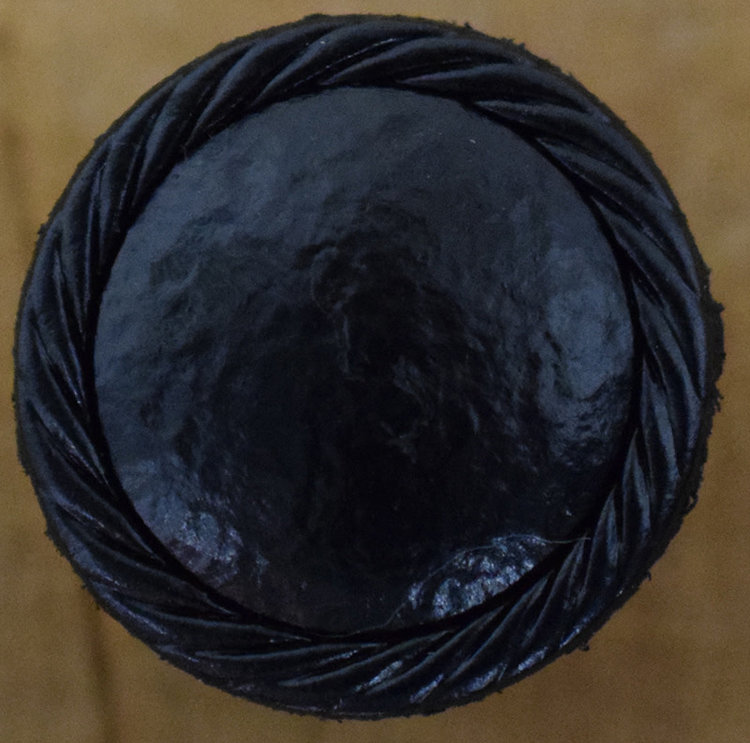 1" Black Leatherette #KK-3