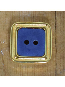 1" Blue with 24K Gold Rim #340584