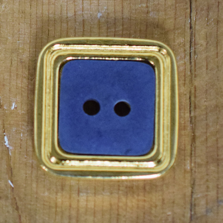 1" Blue with 24K Gold Rim #340584