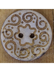 1" Coconut Spirals Natural