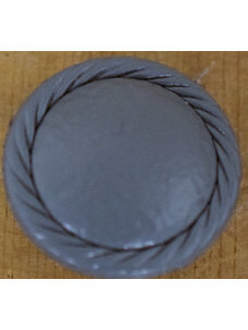 1" Grey Leatherette #KK-4