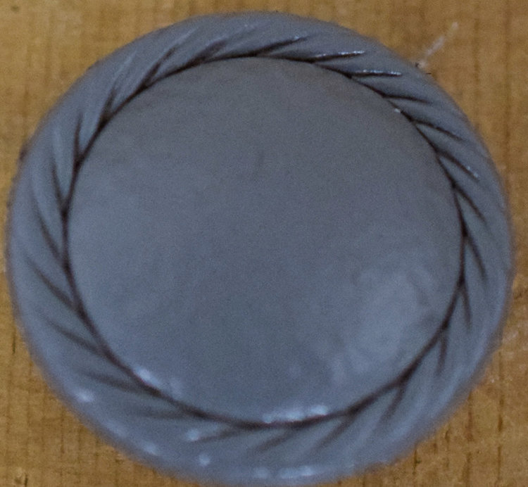 1" Grey Leatherette #KK-4