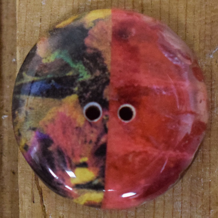 1" Red Paper Coconut