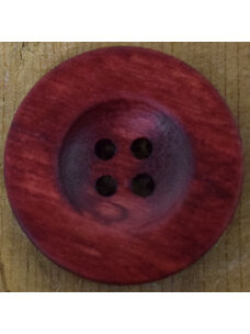 1" Red Wood Saucer