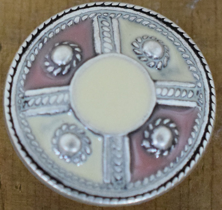 1" Rose/Yellow with Silver #89054