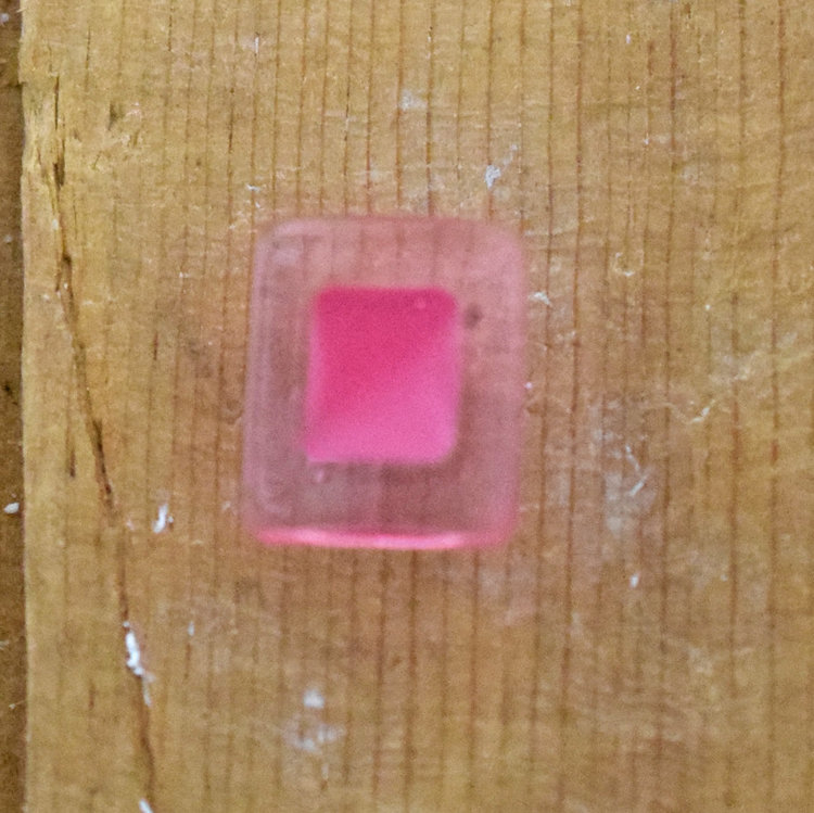 1/2" Hot Pink Rectanguler #E33-203