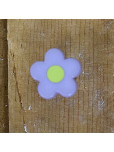 1/2" Lilac Flower with Lime Center #E25-4