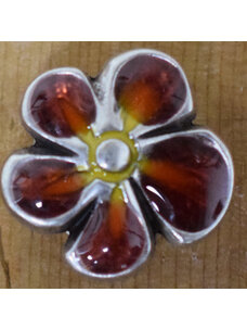 13/16" Metal Flower Russet