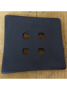 2 1/4" Asymmetrical Black Square #400085