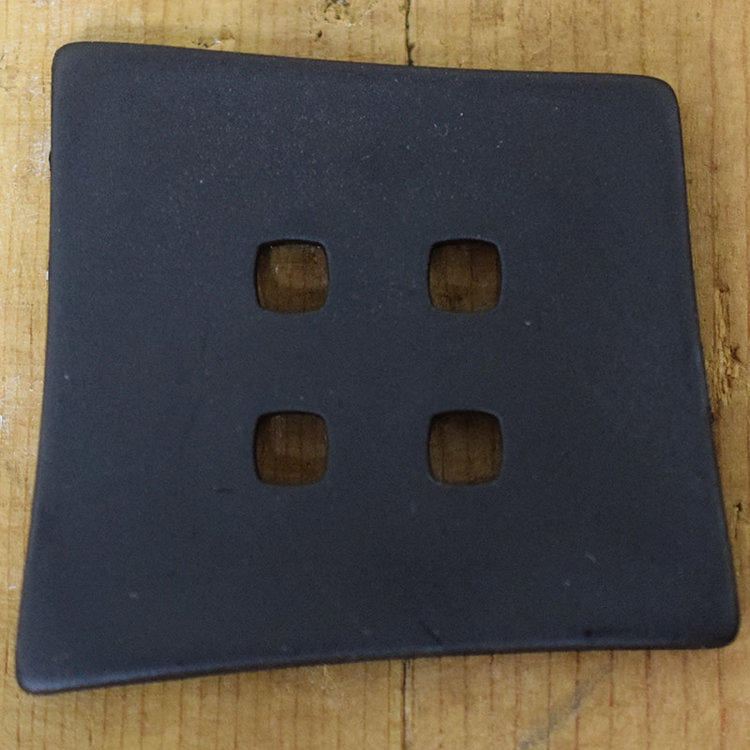 2 1/4" Asymmetrical Black Square #400085