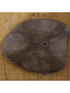 2 1/4" Brown Wood Freeform