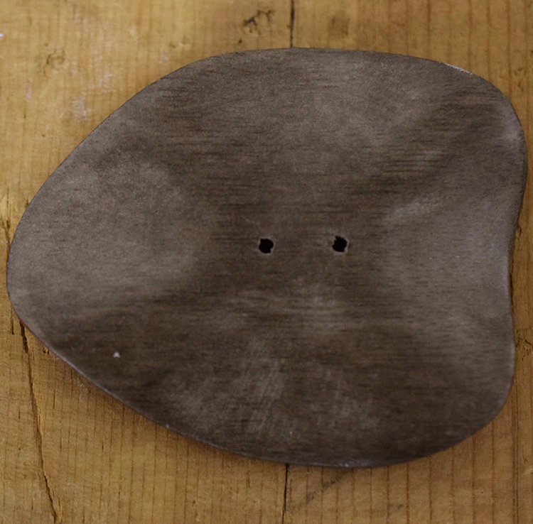 2 1/4" Brown Wood Freeform