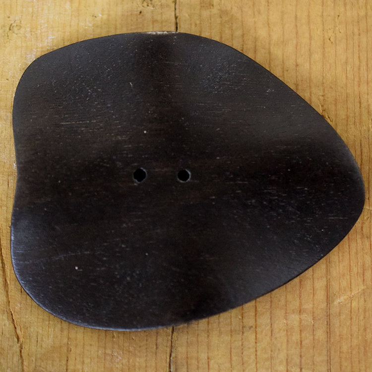 2 1/4" Wood Freeform Ebony