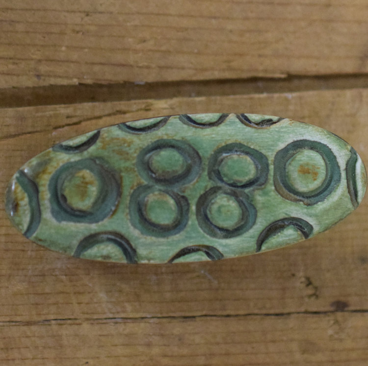 2" Geen Carved #B3648