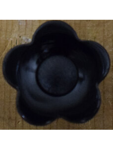 3/4" Black Flower #2