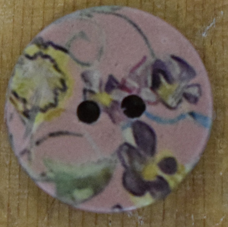 3/4" Coconut Floral Pink