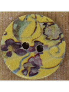 3/4" Coconut Floral Yellow