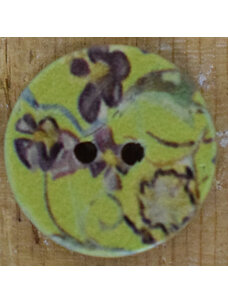 3/4" Green Coconut Floral