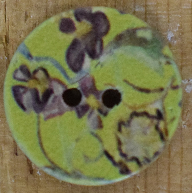 3/4" Green Coconut Floral