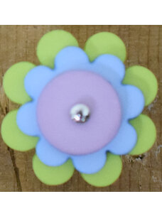 3/4" Lime Multi Flower
