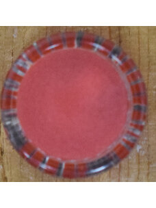3/4" Red with Clear Rim #32835