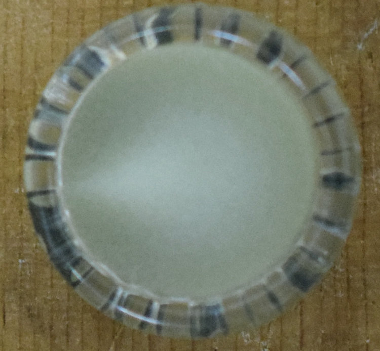 3/4" Sage with Clear Rim #32836