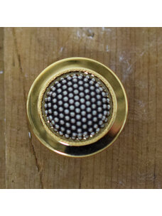 3/4" Silver Beaded with Gold Rim #90302