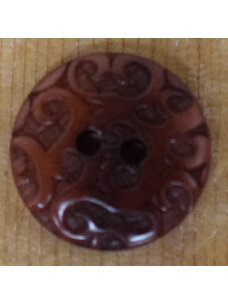5/8" Burgandy Ornate Corozo